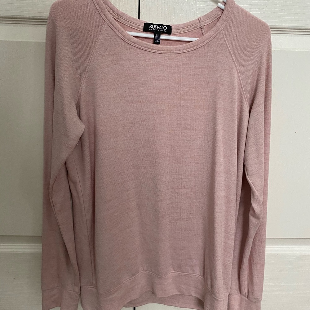 pink soft sweatshirt